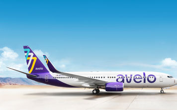 Avelo Airlines livery.