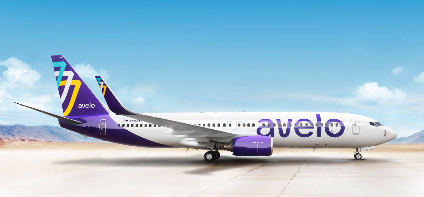 Image: Avelo Airlines livery. (photo courtesy of Avelo Airlines)