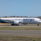 WestJet on the runway (at Fiumicino)