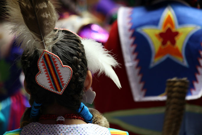 Scene from the Gathering of Nations Pow Wow Scene from the Gathering of Nations Pow Wow