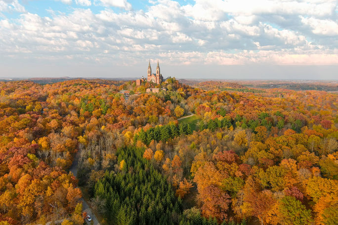 holy hill, basilicas, hartford, wisconsin, erin hills