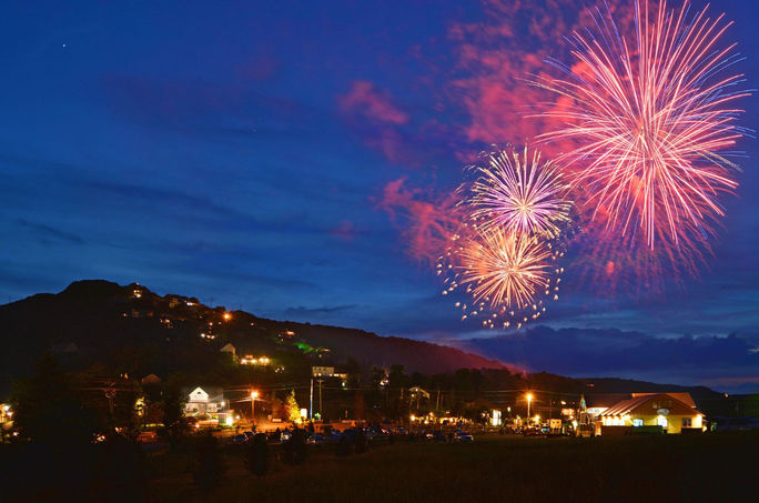 Mile High Fourth of July fireworks in Beech Mountain, North Carolina