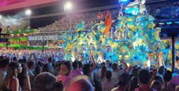 Carnaval parade in Brazil's Sambradrome