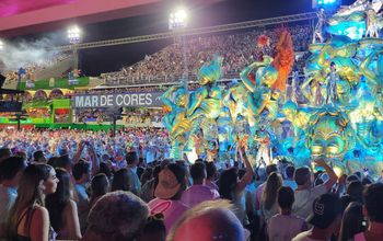 Carnaval parade in Brazil's Sambradrome