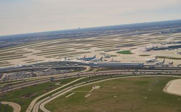 Aerial view of Chicago's O'Hare International Airport