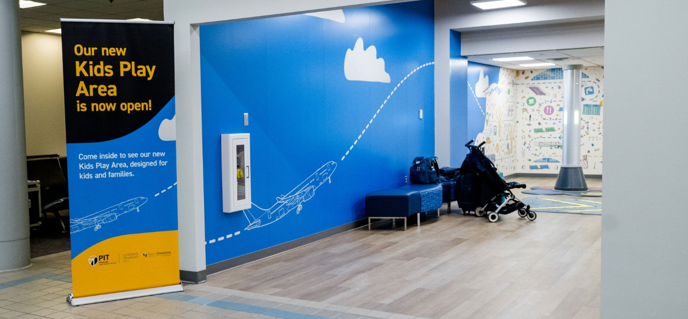 Image: Pittsburgh International Airport's new kids play area is part of its approach to universal design. (Photo Credit: Pittsburgh International Airport)