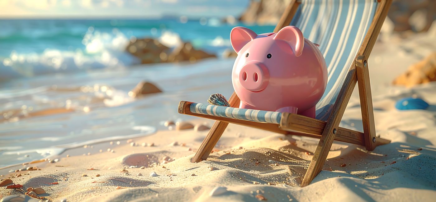 Image: Piggy bank, travel savings, money for travel (Photo Credit: Mili/Adobe Stock)