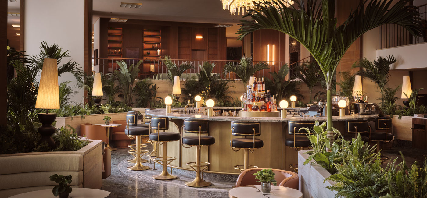 Image: The Athenian Lounge inside the Conrad Athens The Ilisian. (Photo Credit: © 2026 Hilton)