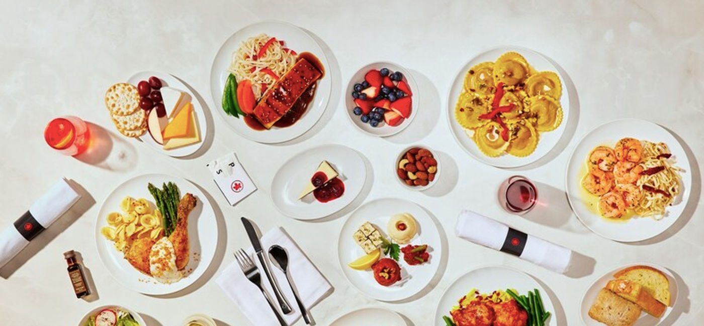 Image: What's on the menu with Air Canada. (photo courtesy Air Canada)