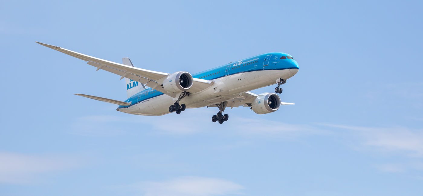 Image: KLM Boeing 787 in flight. (Photo Credit: SockaGPhoto - stock.adobe.com)