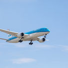 KLM Boeing 787 in flight