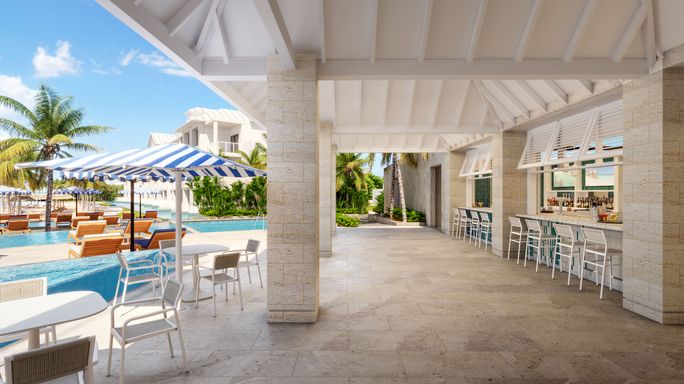 A rendering of Sandals Montego Bay following a renovation.