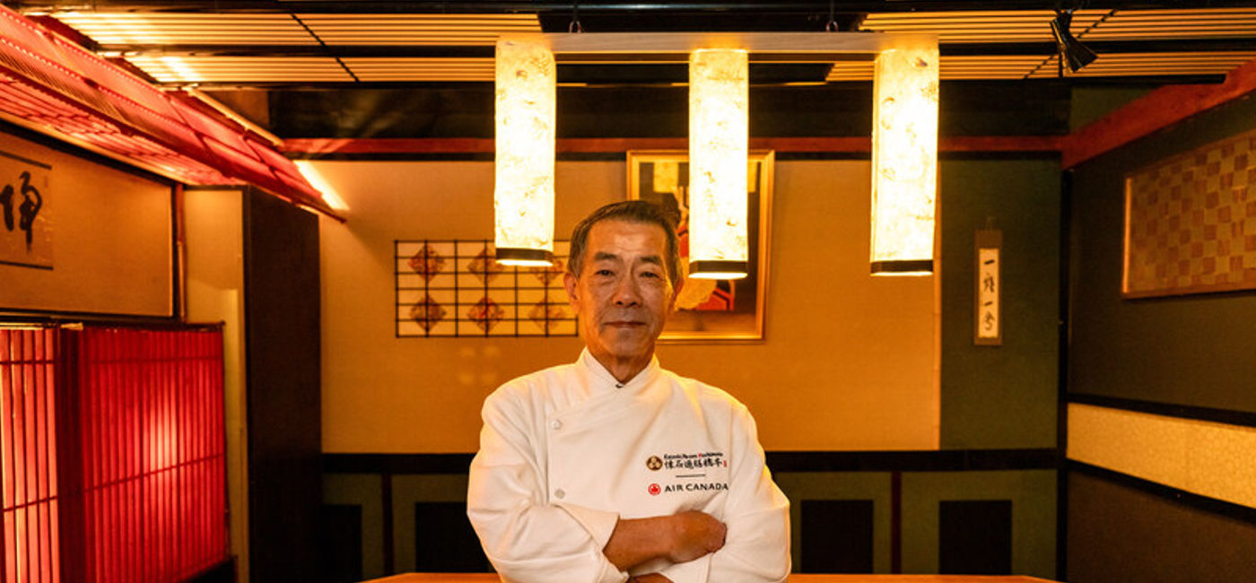 Image: Chef Masaki Hashimoto (Photo Credit: Air Canada)
