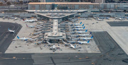 Aerial view of Newark Liberty International Airport