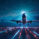 Plane chart graphic, stock, graphs, money, flight, air travel,