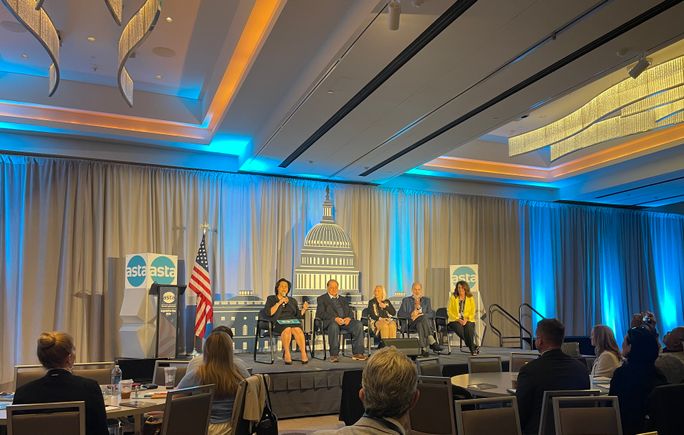 A corporate travel panel during the Travel Industry Forecast at 2026 ASTA Legislative Day