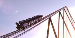 Six Flags Qiddiya's record-breaking Falcon’s Flight roller coaster.