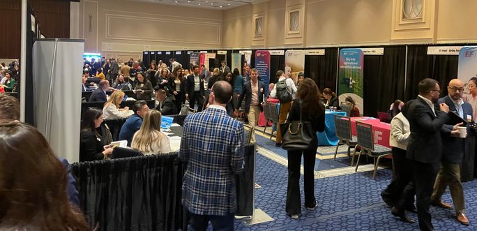 Attendees convene inside the Gaylord National Resort & Convention Center during the 2025 USTOA Conference & Marketplace