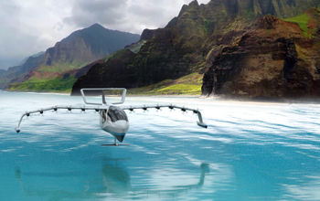 A rendering of a seaglider 