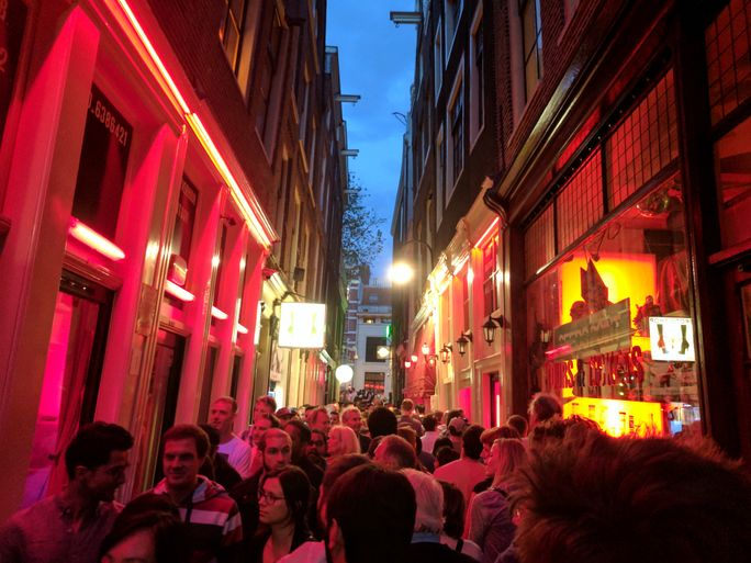 Red light district in Amsterdam Red light district in Amsterdam