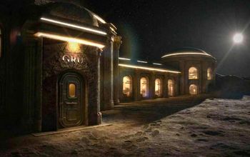 Artist's rendering of GRU Space Hotel on the Moon