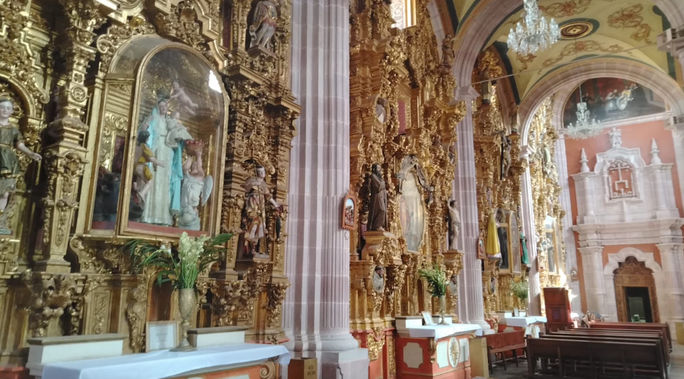 The city of Zacatecas has one of the best examples of Baroque architecture on the continent. The city of Zacatecas has one of the best examples of Baroque architecture on the continent.