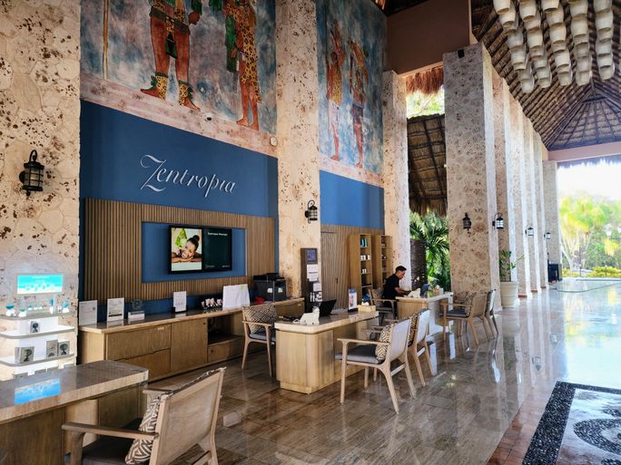 The Zentropia spa at Palladium Group's Riviera Maya Resort complex. The Zentropia spa at Palladium Group's Riviera Maya Resort complex.