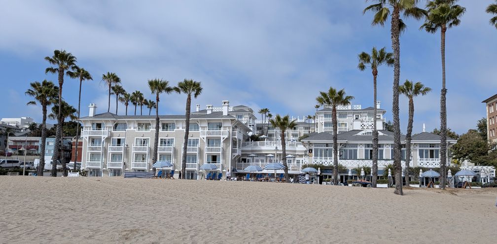 Shutters on the Beach sits steps from the Pacific Ocean