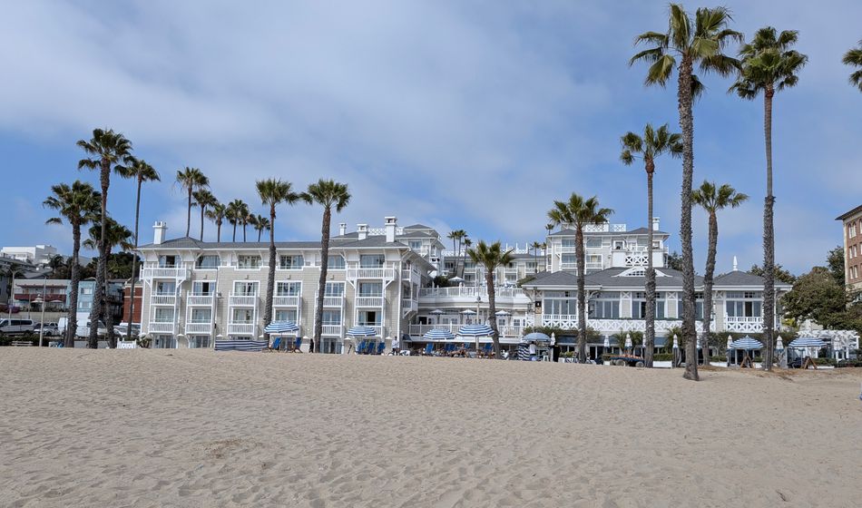 Shutters on the Beach sits steps from the Pacific Ocean
