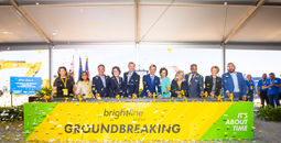 Groundbreaking for Brightline high-speed rail route between Las Vegas and Southern California.