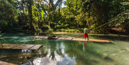 Rafting on the Martha Brae River, Jamaica