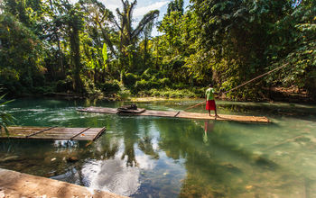 Rafting on the Martha Brae River, Jamaica