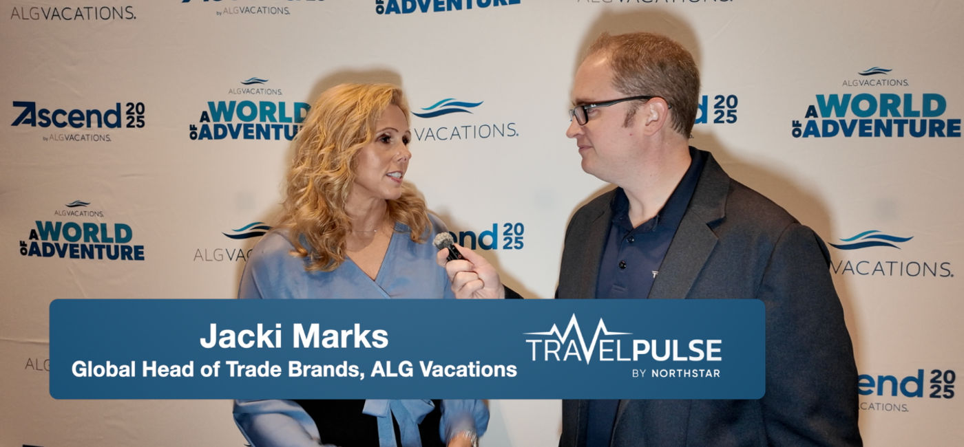 Photo: Jackie Marks, Global Head of Trade Brands for ALG Vacations, discusses what's new. (Photo Credit: Eric Bowman)