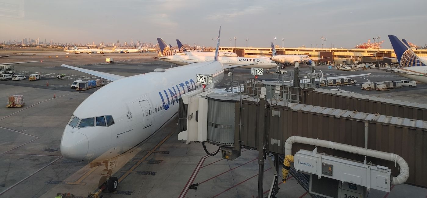 Image: United aircraft at Newark Intl Airport. (Photo Credit: Claudette Covey)