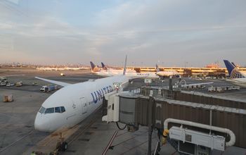United aircraft at Newark Intl Airport