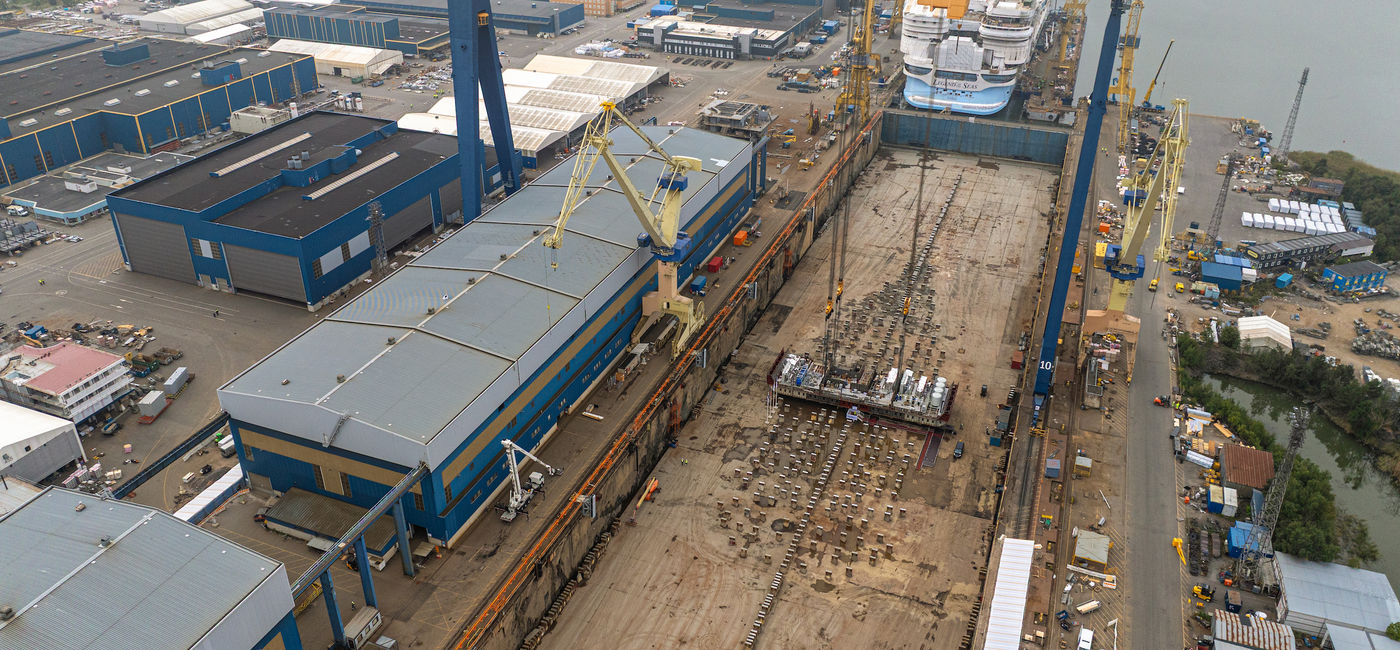 Image: The keel-laying for Royal Caribbean's fourth Icon Class ship (Photo Credit: Royal Caribbean International)
