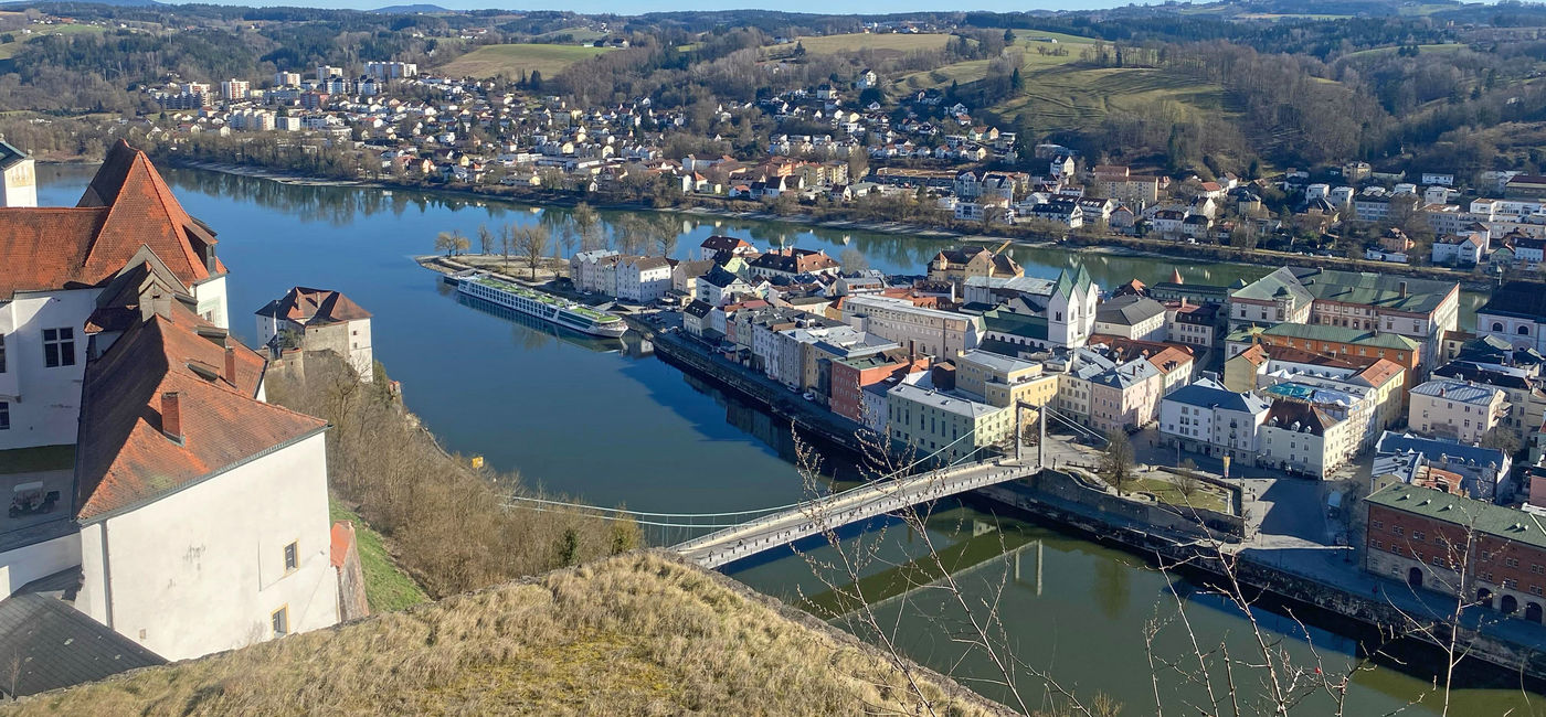 Image: Emerald Cruise ship in Passau (Photo Credit: Scenic Group)