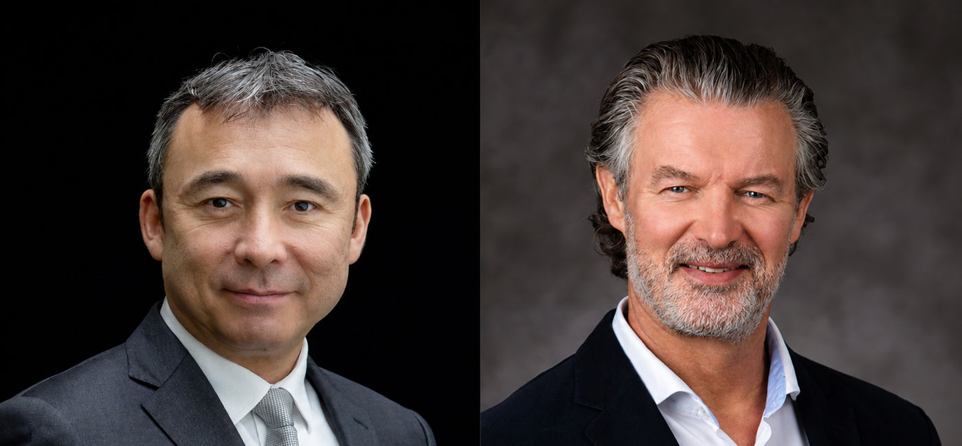 Image: Riko van Santen (on left) and Sture Myrmell (on right) have joined Scenic Group in key leadership positions (Photo Credit: Scenic Group)