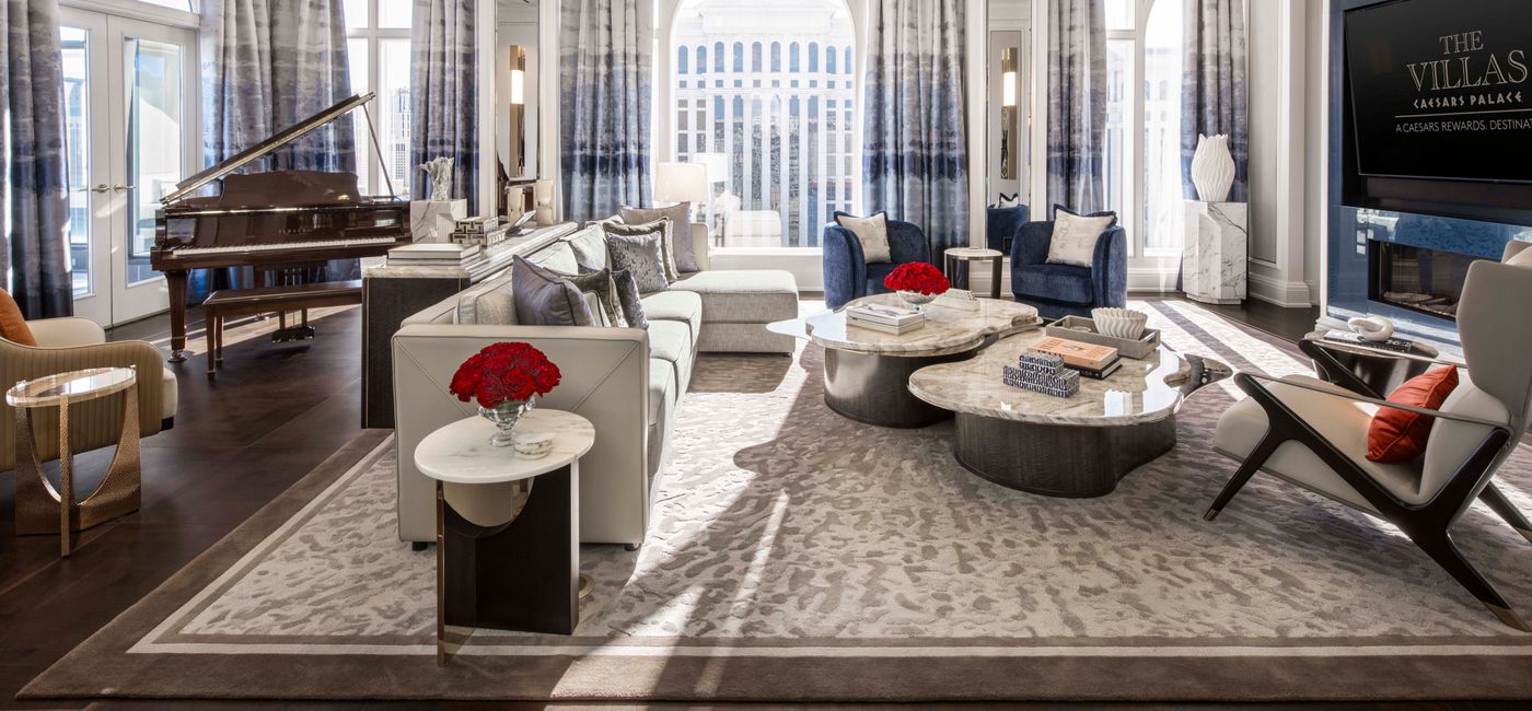 Image: Caesars Palace Presidential Villas Living Room (Photo Credit: Caesars Palace)