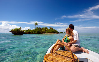 Fiji, Couple, Boat, private island, romantic, ocean, island, sea