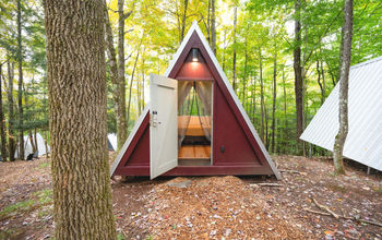 The A-frame cabins are available May through October
