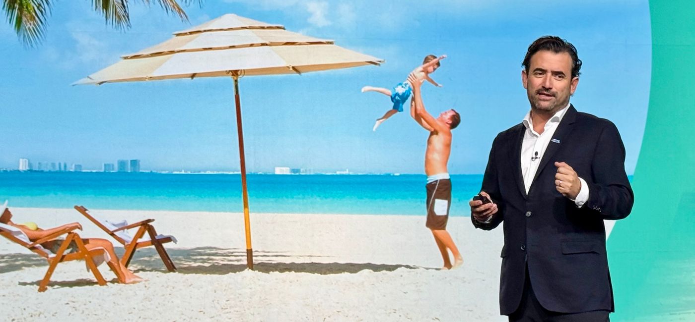 Image: Andrés Martínez Reynoso, CEO of the Mexican Caribbean Tourism Board (Photo Credit: Photo by Mia Taylor)