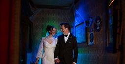 Haunted Mansion Parlor.