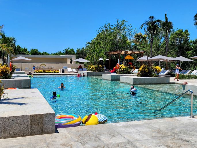 The new Family Selection pool at Grand Palladium Kantenah, Riviera Maya, Mexico.