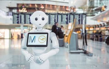 robot, airport, germany