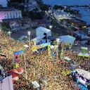Carnival street party in Salvador Brazil