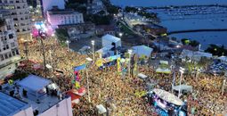Carnival street party in Salvador Brazil