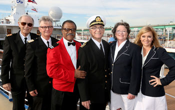 Cast of "The Love Boat" on Pacific Princess
