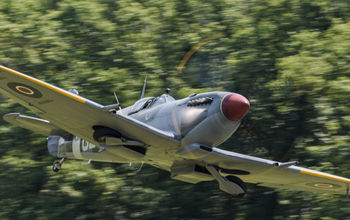 Spitfire in the Air in Virginia Beach