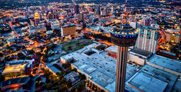 Skyline of San Antonio, Texas.